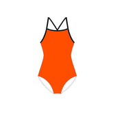 Fluro Orange Chlorine Proof One Piece - Warilla Barrack Point SLSC